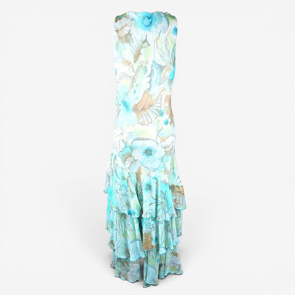 Y2k Euro Maxi Dress Fairycore Floral Cottagecore - Large - Picture 5 of 7